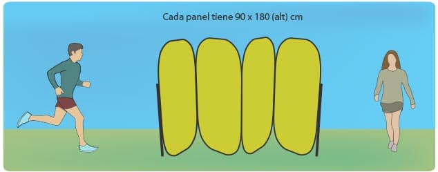 Medida Biombo Perspectiva